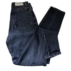 Vintage 90’s BONGO Black High Waisted Button Up Cotton Mom-Jeans